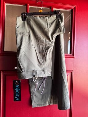 Infinity Men Olive Green Casual Drawstring Pants